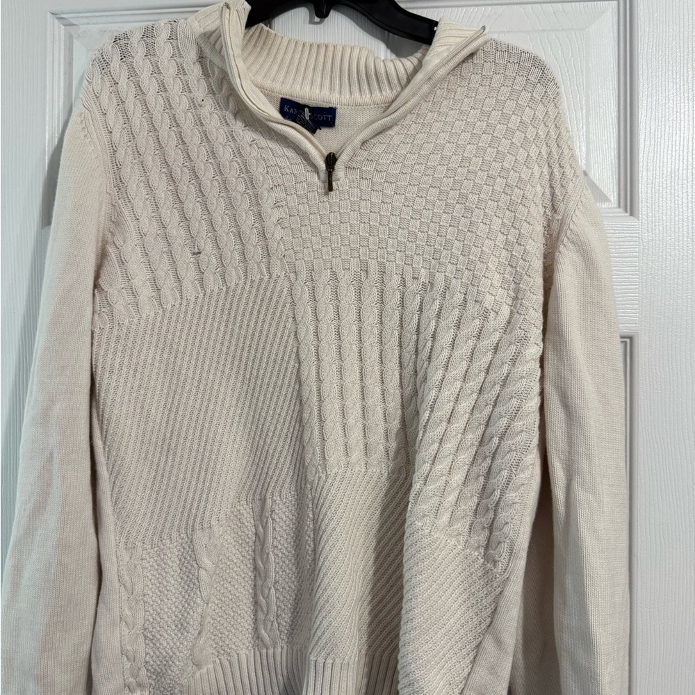 Cream Sweater by Karen Scott